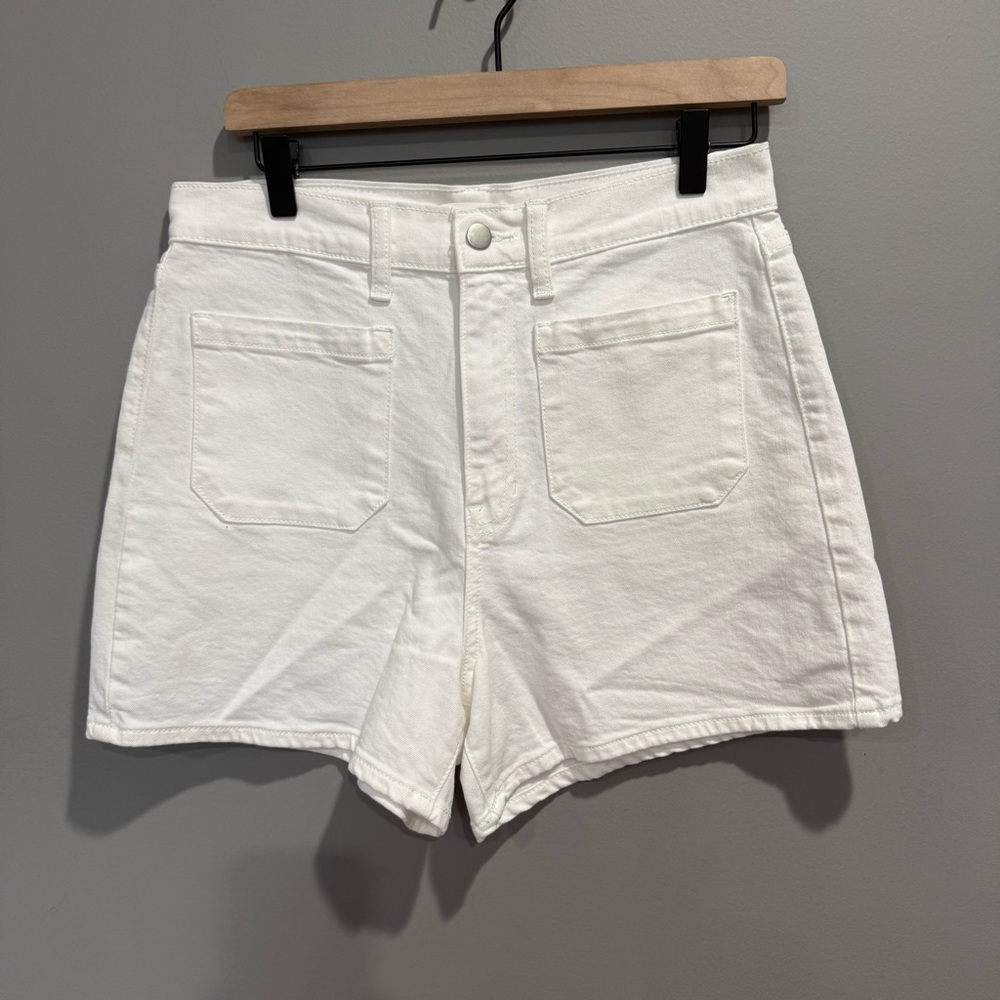 Altar'd State Lillie Claire White Denim Shorts Size 29
